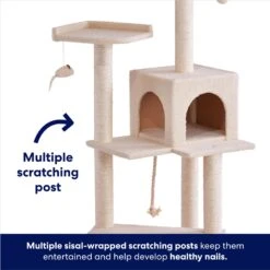 Frisco 57-in Faux Fur Cat Tree & Condo -Farmina Pet Shop 101805 PT2. AC SS1800 V1667229735