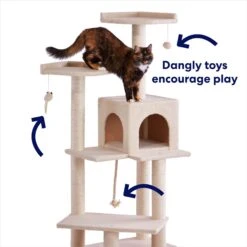 Frisco 57-in Faux Fur Cat Tree & Condo -Farmina Pet Shop 101805 PT3. AC SS1800 V1667229733