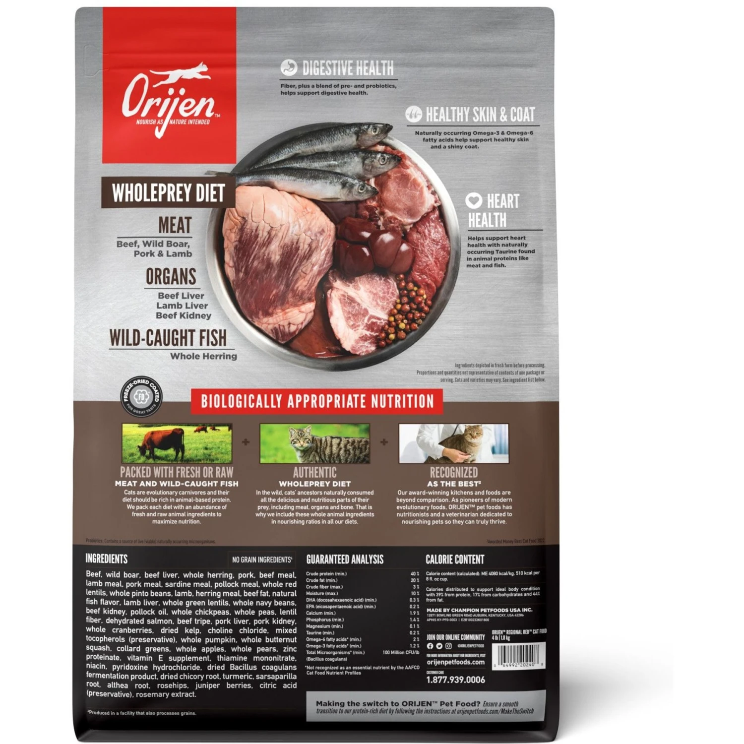 ORIJEN Regional Red Grain-Free Dry Cat Food 2 ORIJEN Regional Red Grain-Free Dry Cat Food - Image 2