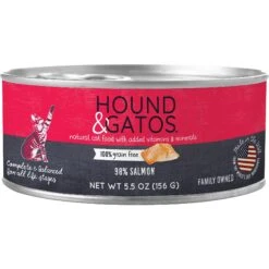 Hound & Gatos 98% Salmon Grain-Free Canned Cat Food