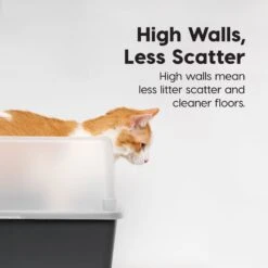 IRIS USA Open Top Litter Box With Scatter Shield & Scoop 12 IRIS USA Open Top Litter Box With Scatter Shield & Scoop -Farmina Pet Shop 116462 PT4. AC SS1800 V1680811611