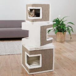 TRIXIE Lilo 48.2-in Plush Cat Tree & Condo