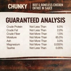 Wellness CORE Signature Selects Chunky Beef & Boneless Chicken Entree In Sauce Grain-Free Canned Cat Food -Farmina Pet Shop 119956 PT4. AC SS1800 V1678380992