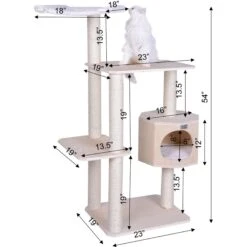 Armarkat 54-in Wooden Cat Tree & Condo -Farmina Pet Shop 130333 PT7. AC SS1800 V1582739720