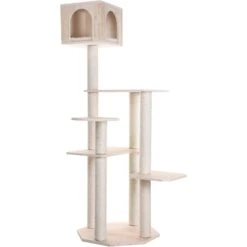Armarkat 69-in Wooden Cat Tree & Condo -Farmina Pet Shop 130335 PT7. AC SS1800 V1615915294