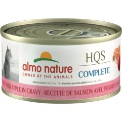 Almo Nature HQS Complete Salmon Recipe With Apples Grain-Free Canned Cat Food