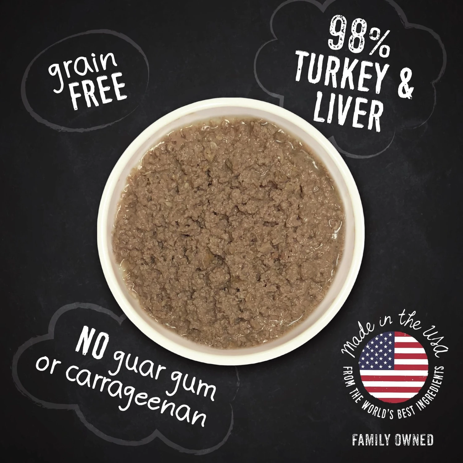Hound & Gatos 98% Turkey & Liver Formula Grain-Free Canned Cat Food 2 Hound & Gatos 98% Turkey & Liver Formula Grain-Free Canned Cat Food - Image 2