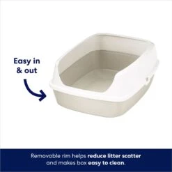 Frisco Open Top Cat Litter Box With Rim, Large -Farmina Pet Shop 141378 PT2. AC SS1800 V1675279932