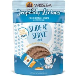 Weruva Slide N' Serve Jeopurrdy Licious Chicken Dinner Pate Grain-Free Cat Food Pouches