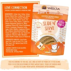 Weruva Slide N' Serve Love Connection Chicken & Salmon Dinner Pate Grain-Free Cat Food Pouches -Farmina Pet Shop 149529 PT4. AC SS1800 V1674150036