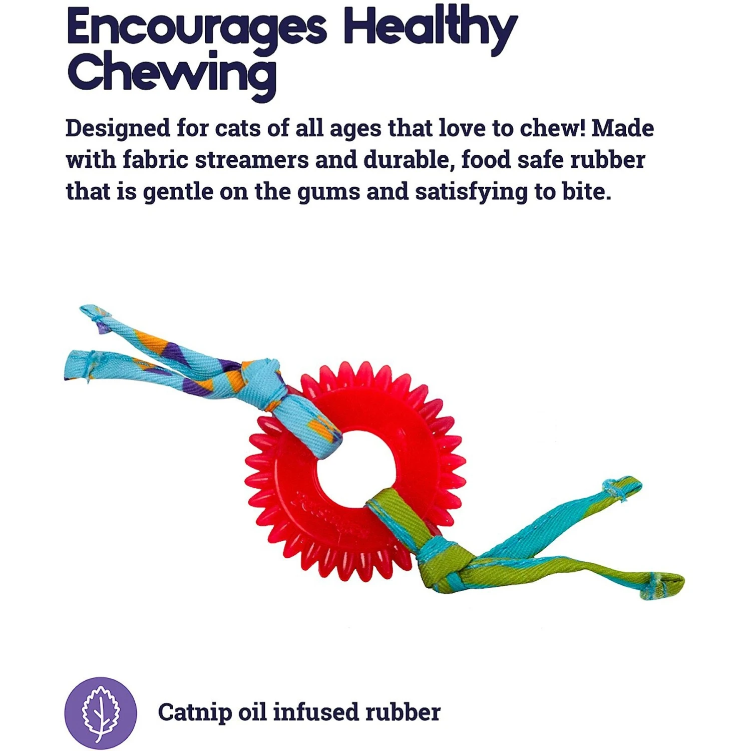 Catstages Dental Kitty Chew Wheel Cat Chew Toy 2 Catstages Dental Kitty Chew Wheel Cat Chew Toy - Image 2