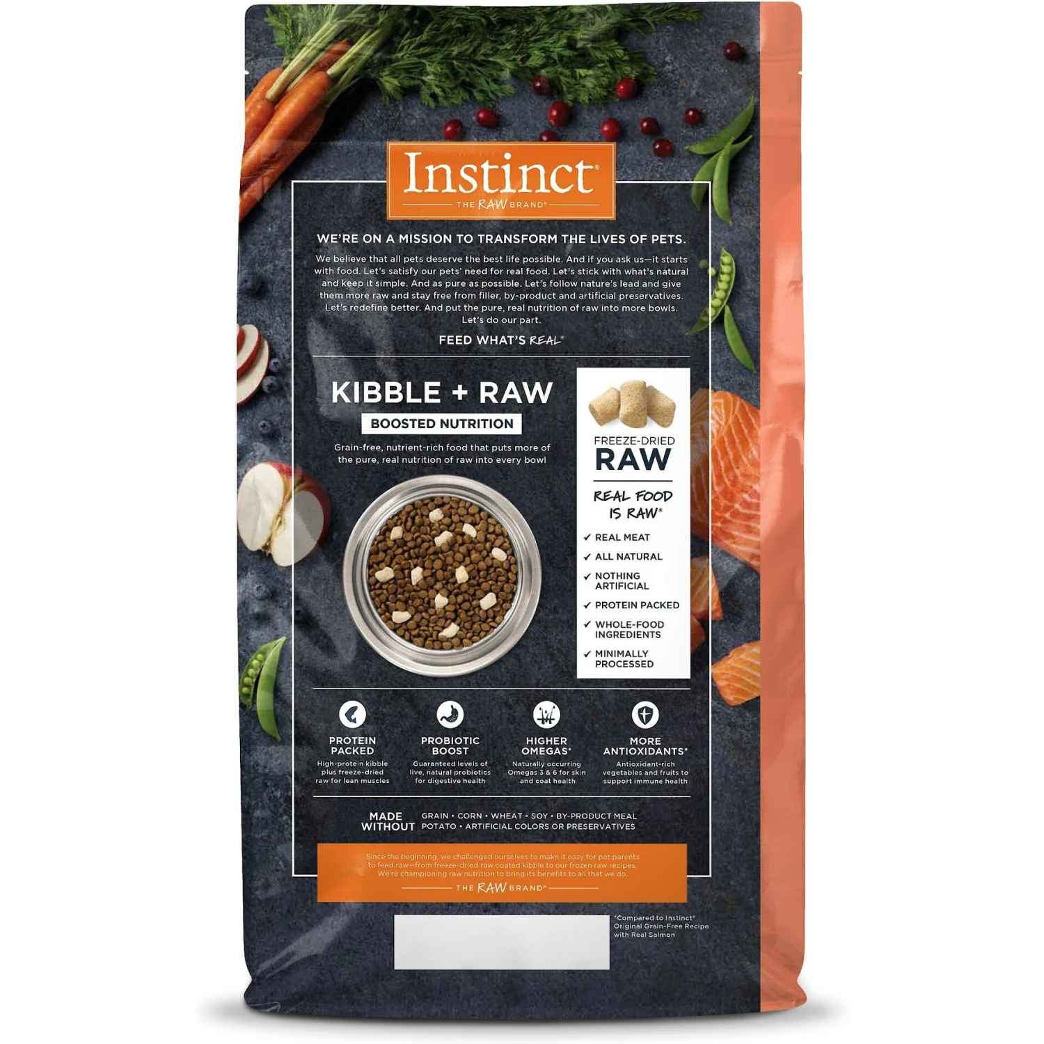 Instinct Raw Boost Grain-Free Recipe With Real Salmon & Freeze-Dried Raw Coated Pieces Dry Cat Food 2 Instinct Raw Boost Grain-Free Recipe With Real Salmon & Freeze-Dried Raw Coated Pieces Dry Cat Food - Image 2