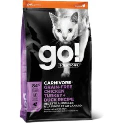 Go! Solutions Carnivore Grain-Free Chicken, Turkey + Duck Recipe Dry Cat Food