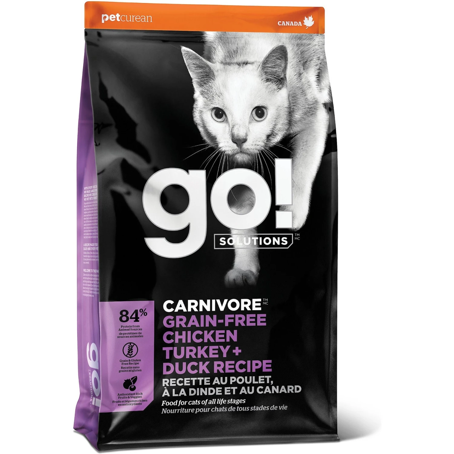 Go! Solutions Carnivore Grain-Free Chicken, Turkey + Duck Recipe Dry Cat Food 1 Go! Solutions Carnivore Grain-Free Chicken, Turkey + Duck Recipe Dry Cat Food