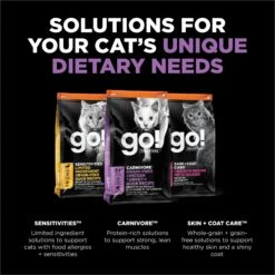 Go! Solutions Carnivore Grain-Free Chicken, Turkey + Duck Recipe Dry Cat Food 13 Go! Solutions Carnivore Grain-Free Chicken, Turkey + Duck Recipe Dry Cat Food -Farmina Pet Shop 162818 PT4. AC SS1800 V1638484032
