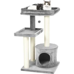 Frisco 42-in Heavy Duty Faux Fur Cat Tree & Condo -Farmina Pet Shop 169398 PT5. AC SS1800 V1584453369