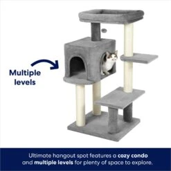 Frisco 48-in Heavy Duty Faux Fur Cat Tree & Condo -Farmina Pet Shop 169399 PT2. AC SS1800 V1667228270