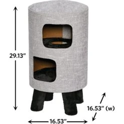 MidWest 2-Story Modern Feline Nuvo Stella Cat Condo -Farmina Pet Shop 176501 PT2. AC SS1800 V1559591576