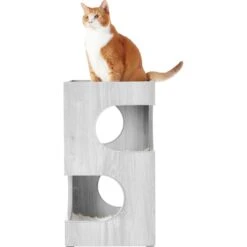 Frisco 28-in Modern Cat Tree & Condo -Farmina Pet Shop 177899 PT4. AC SS1800 V1584453174