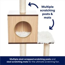 Frisco 62-in Modern Cat Tree & Condo 8 Frisco 62-in Modern Cat Tree & Condo -Farmina Pet Shop 177901 PT2. AC SS1800 V1667227352