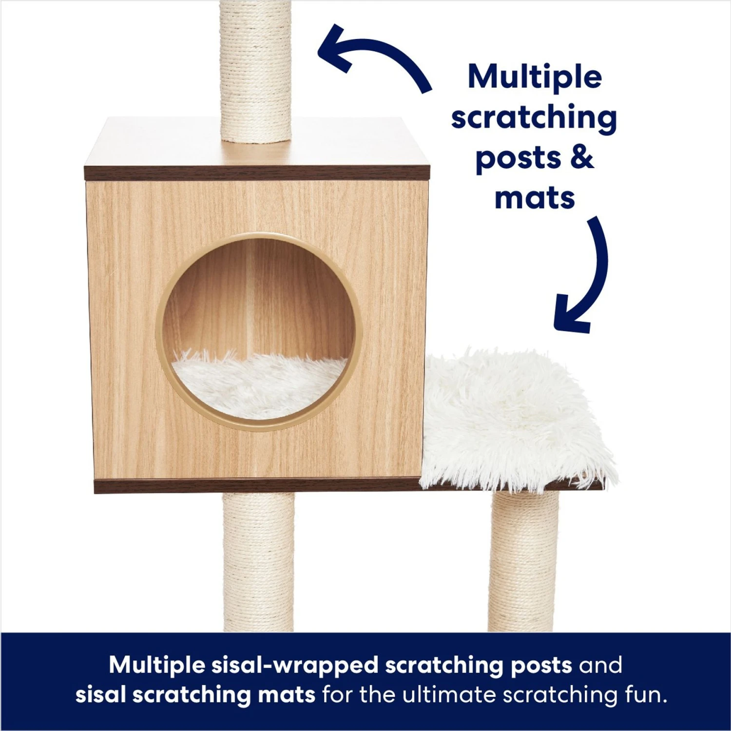 Frisco 62-in Modern Cat Tree & Condo 3 Frisco 62-in Modern Cat Tree & Condo - Image 3