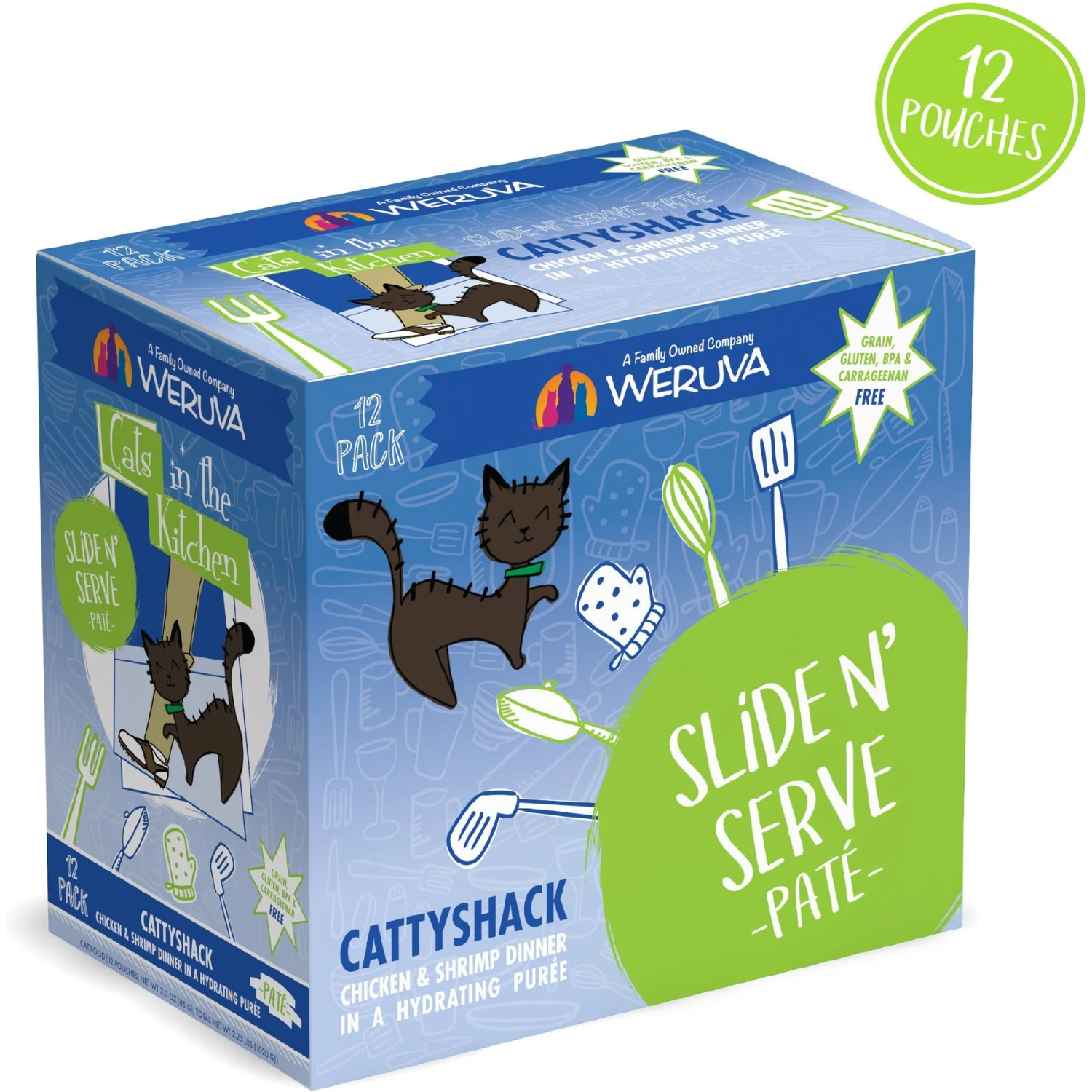 Weruva Cats In The Kitchen Cattyshack With Chicken & Shrimp Pate Grain-Free Cat Food Pouches 2 Weruva Cats In The Kitchen Cattyshack With Chicken & Shrimp Pate Grain-Free Cat Food Pouches - Image 2
