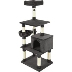 Frisco 59-in Faux Fur Cat Tree & Condo -Farmina Pet Shop 180387 PT6. AC SS1800 V1584453440