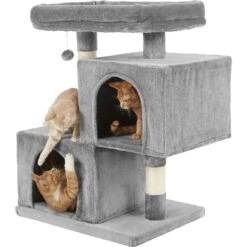 Frisco 33-in Faux Fur Cat Tree & Condo -Farmina Pet Shop 180389 PT4. AC SS1800 V1584453144