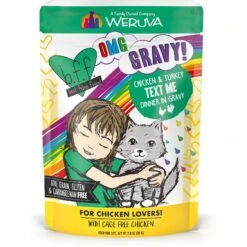BFF OMG Text Me! Chicken & Turkey In Gravy Wet Cat Food Pouches