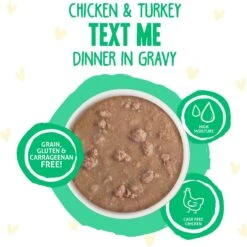 BFF OMG Text Me! Chicken & Turkey In Gravy Wet Cat Food Pouches -Farmina Pet Shop 182282 PT2. AC SS1800 V1644921404