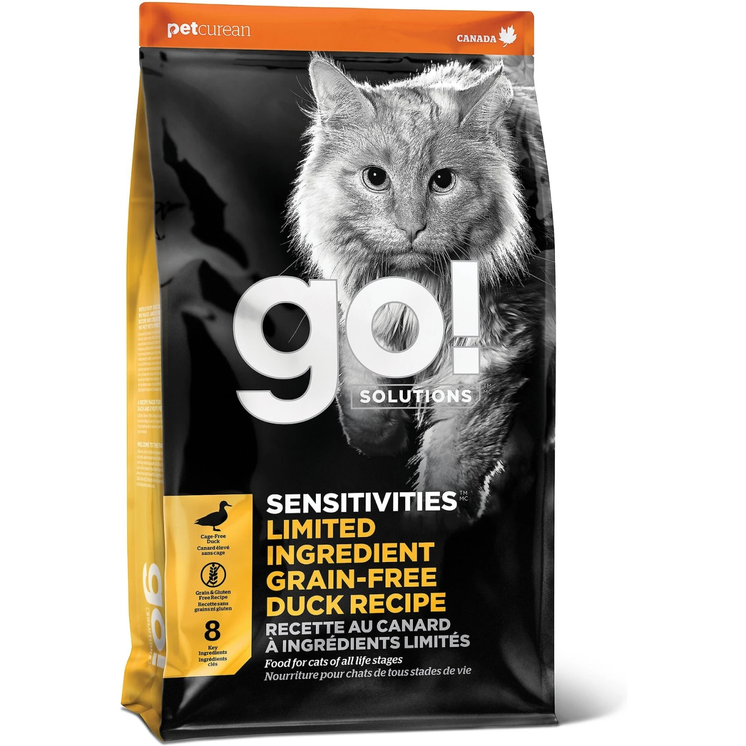 Go! Solutions Sensitivities Limited Ingredient Duck Grain-Free Dry Cat Food 1 Go! Solutions Sensitivities Limited Ingredient Duck Grain-Free Dry Cat Food