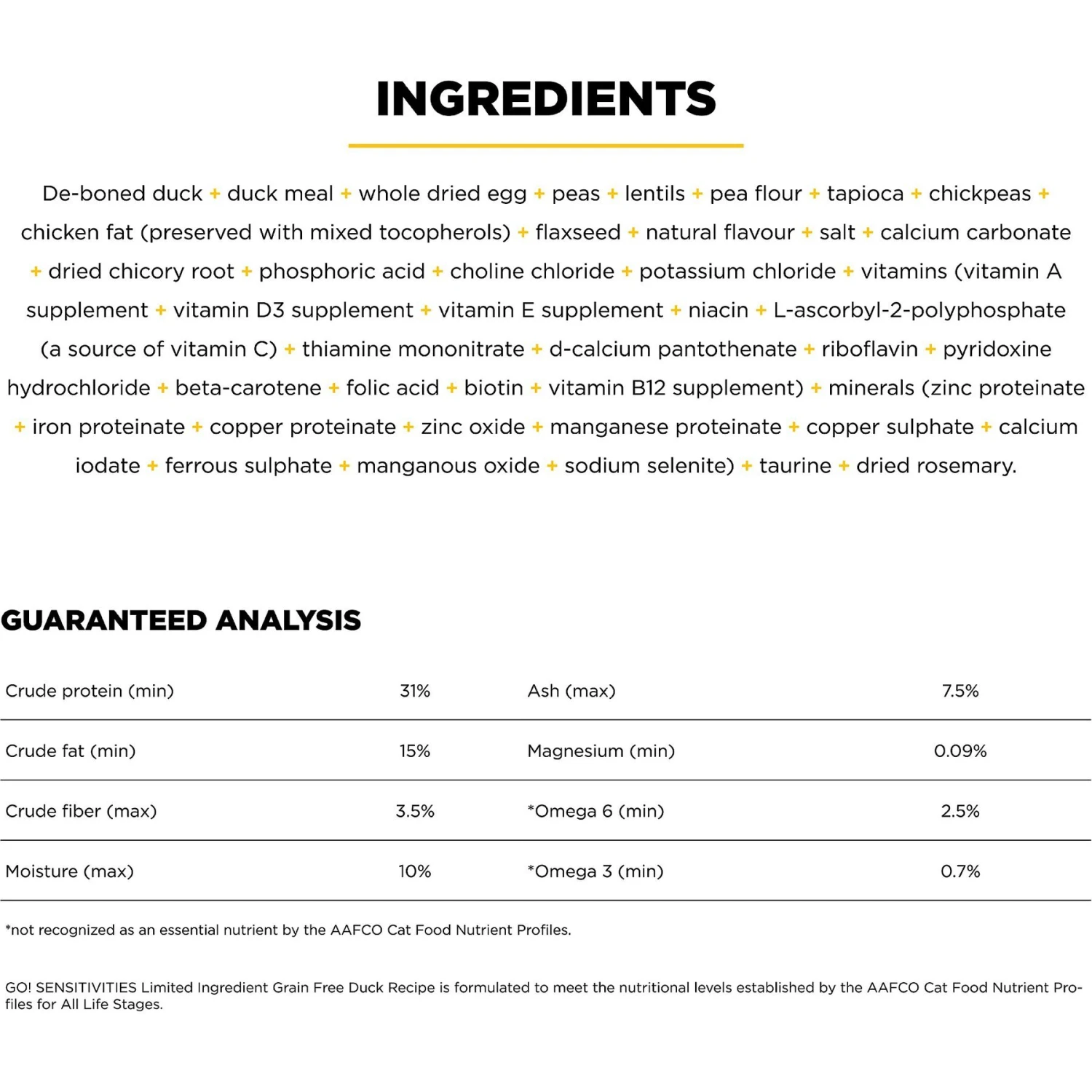 Go! Solutions Sensitivities Limited Ingredient Duck Grain-Free Dry Cat Food 4 Go! Solutions Sensitivities Limited Ingredient Duck Grain-Free Dry Cat Food - Image 4