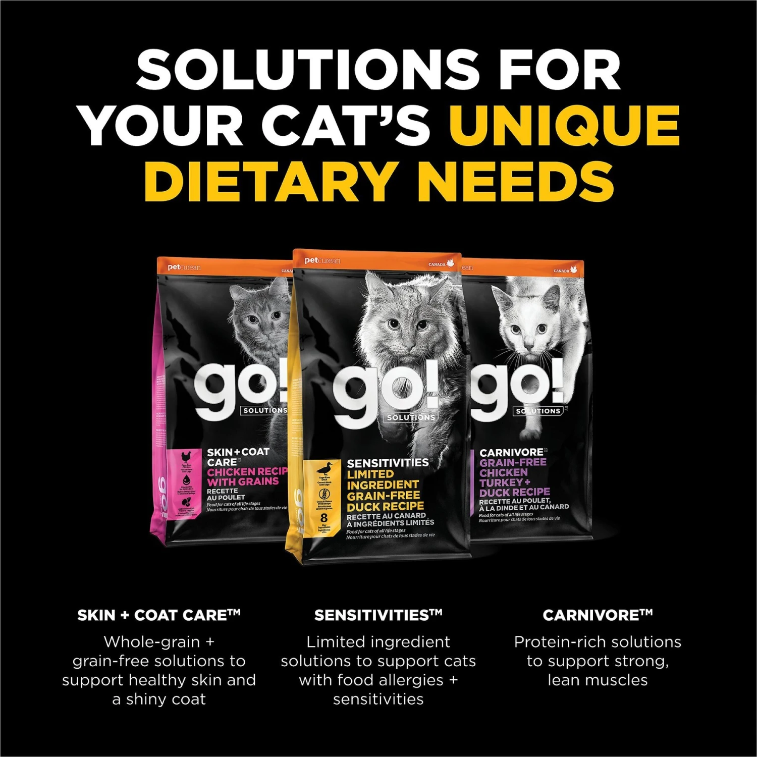 Go! Solutions Sensitivities Limited Ingredient Duck Grain-Free Dry Cat Food 5 Go! Solutions Sensitivities Limited Ingredient Duck Grain-Free Dry Cat Food - Image 5