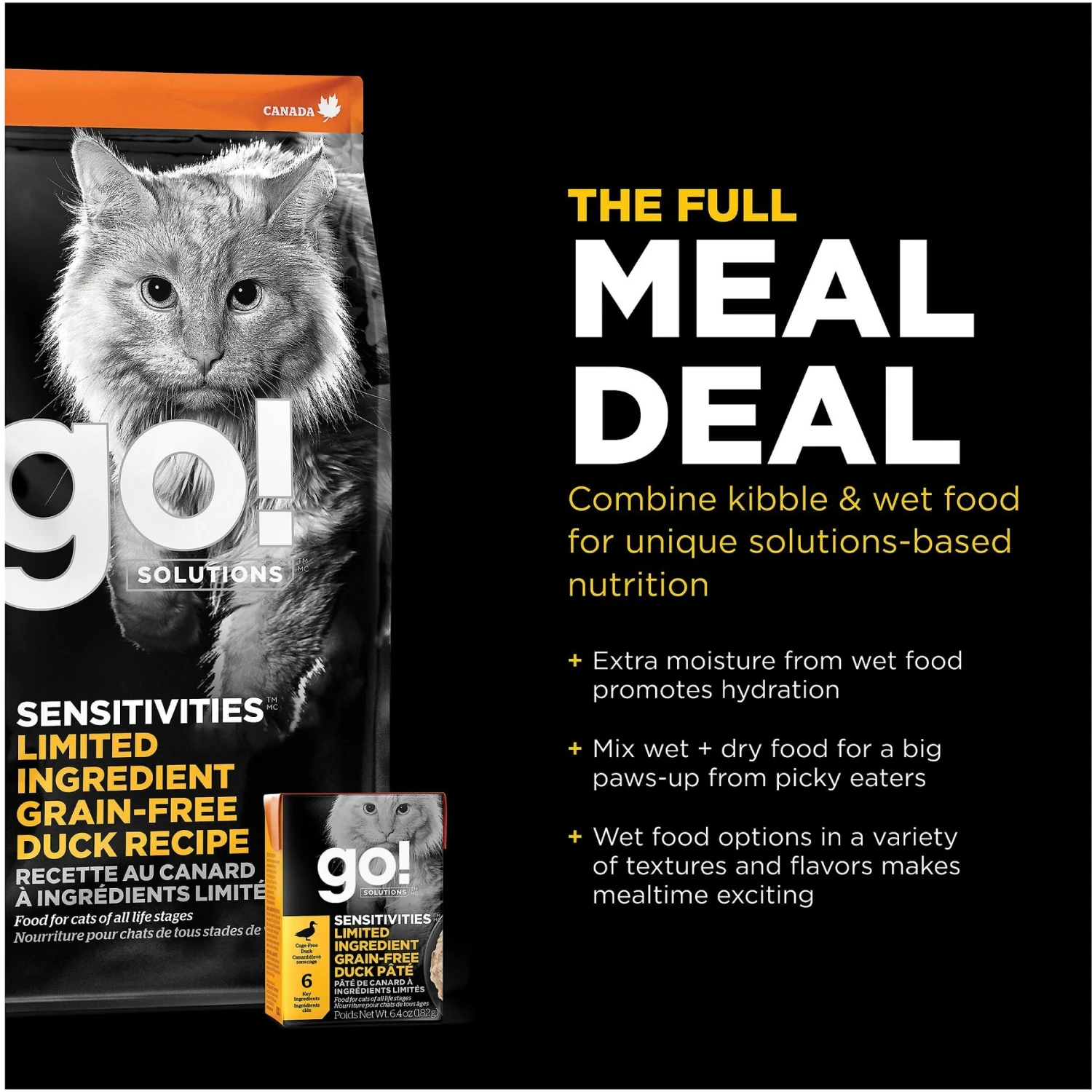 Go! Solutions Sensitivities Limited Ingredient Duck Grain-Free Dry Cat Food 6 Go! Solutions Sensitivities Limited Ingredient Duck Grain-Free Dry Cat Food - Image 6