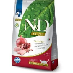Farmina N&D Prime Chicken & Pomegranate Recipe Neutered Adult Cat Dry Food