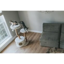 Mau Lifestyle Alba 43-in Modern Wooden Cat Tree & Condo -Farmina Pet Shop 211717 PT3. AC SS1800 V1632957679