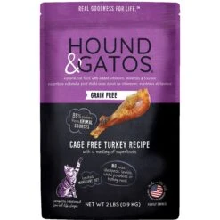 Hound & Gatos Grain-Free Cage Free Turkey Recipe Dry Cat Food