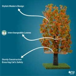 On2Pets 60-in Large Square Modern Cat Tree -Farmina Pet Shop 220362 PT3. AC SS1800 V1671118301