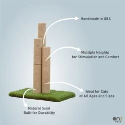 On2Pets Skyline 22-in Sisal Cat Scratching Post -Farmina Pet Shop 220366 PT5. AC SS1800 V1684772826