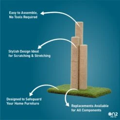 On2Pets Skyline 22-in Sisal Cat Scratching Post -Farmina Pet Shop 220366 PT6. AC SS1800 V1684772850