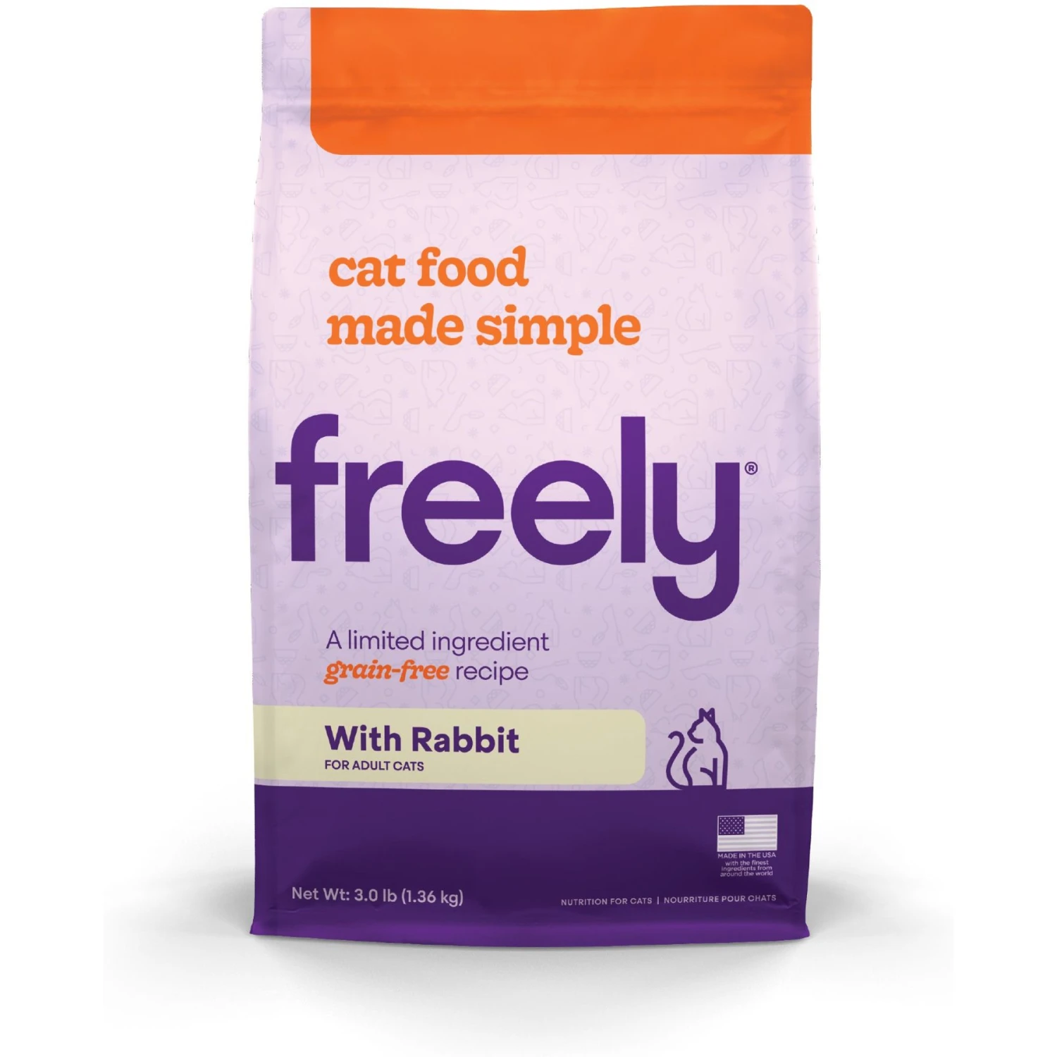 Freely Rabbit Recipe Limited Ingredient Grain-Free Dry Cat Food 1 Freely Rabbit Recipe Limited Ingredient Grain-Free Dry Cat Food