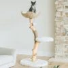 Mau Lifestyle Uni 41-in Faux Fur Basket Bed Cat Tree