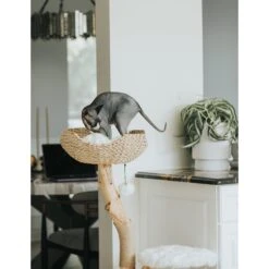 Mau Lifestyle Uni 41-in Faux Fur Basket Bed Cat Tree -Farmina Pet Shop 235558 PT6. AC SS1800 V1632795105