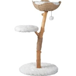 Mau Lifestyle Uni 41-in Faux Fur Basket Bed Cat Tree -Farmina Pet Shop 235558 PT8. AC SS1800 V1632782483