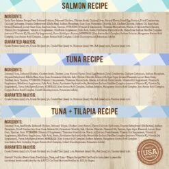 Merrick Purrfect Bistro Tuna, Salmon & Tuna + Tilapia Recipe Variety Pack Grain-Free Pate Canned Cat Food, 3-oz, Case Of 24 -Farmina Pet Shop 235907 PT3. AC SS1800 V1622121460