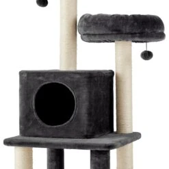 Frisco 55-in Faux Fur Cat Tree & Condo -Farmina Pet Shop 236542 PT4. AC SS1800 V1615987677