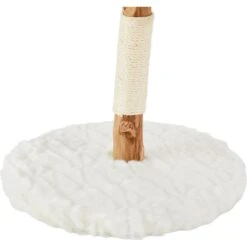 Frisco Natural Wood Modern Cat Tree With Toy, Ivory, Small -Farmina Pet Shop 236559 PT5. AC SS1800 V1615988836