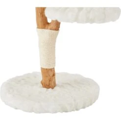 Frisco Natural Wood Modern Cat Tree With Toy, Ivory, Medium -Farmina Pet Shop 236561 PT5. AC SS1800 V1615988825