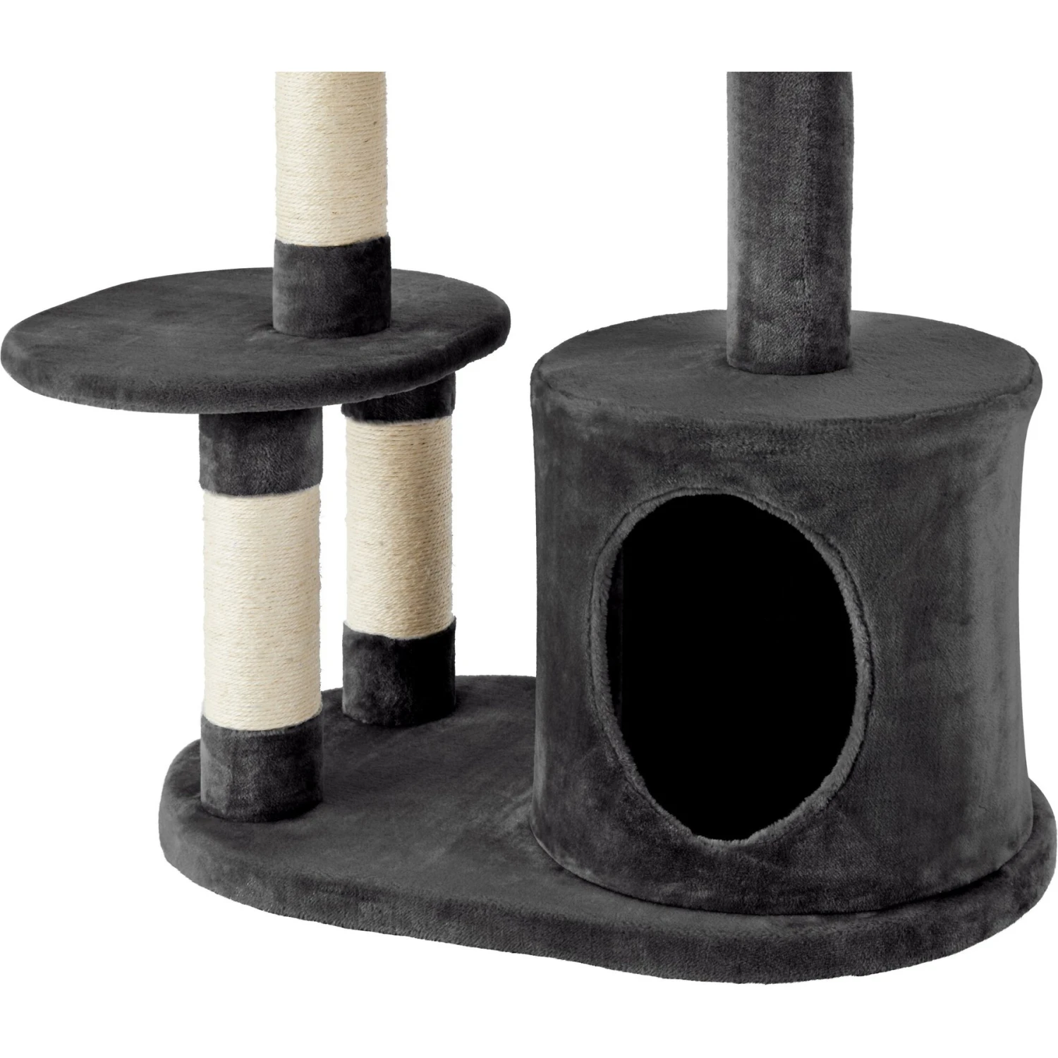 Frisco 48.25-in Heavy Duty Faux Fur Cat Tree & Condo 6 Frisco 48.25-in Heavy Duty Faux Fur Cat Tree & Condo - Image 6