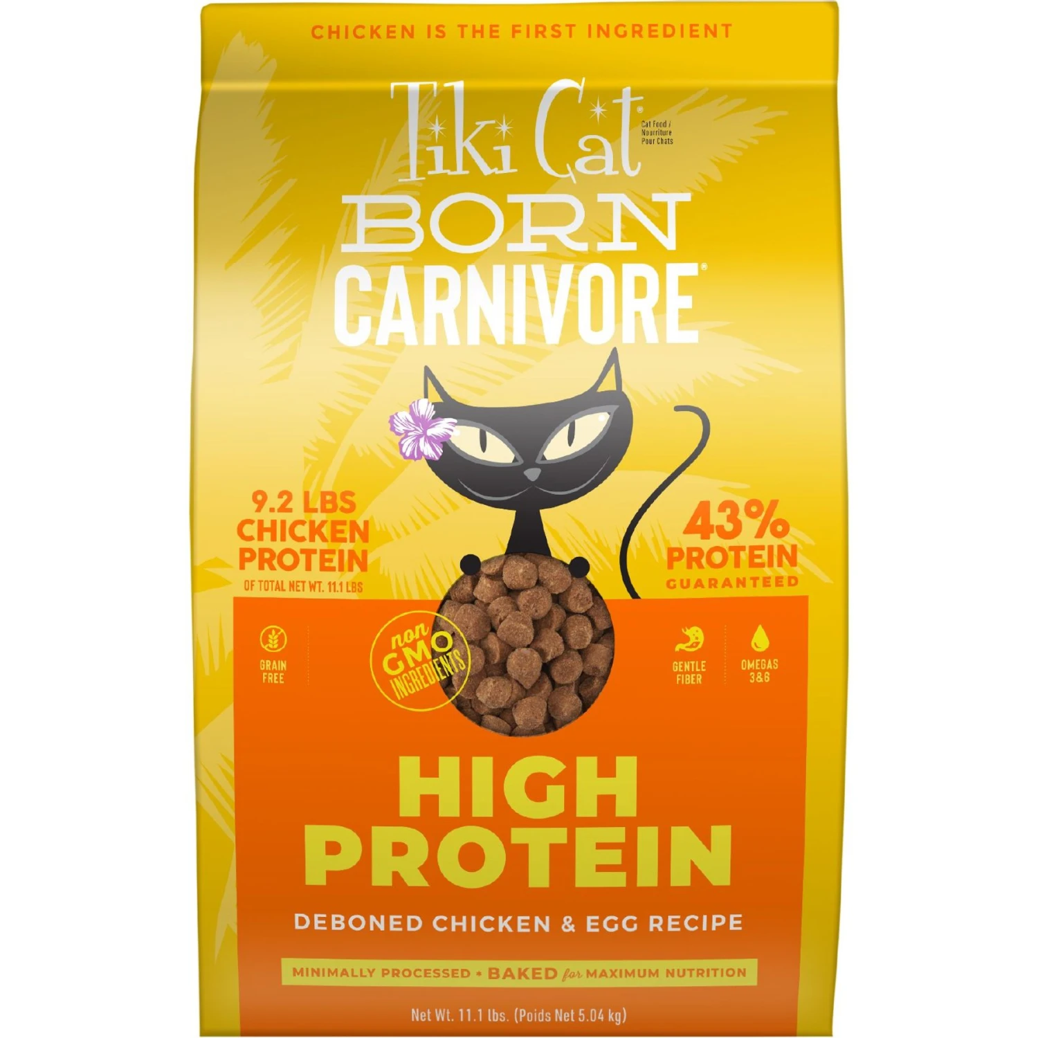 Tiki Cat Born Carnivore Chicken & Egg Grain-Free Dry Cat Food 1 Tiki Cat Born Carnivore Chicken & Egg Grain-Free Dry Cat Food